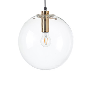 Moderne Restaurant Dekorativ Globe Glass Suspension Lampe